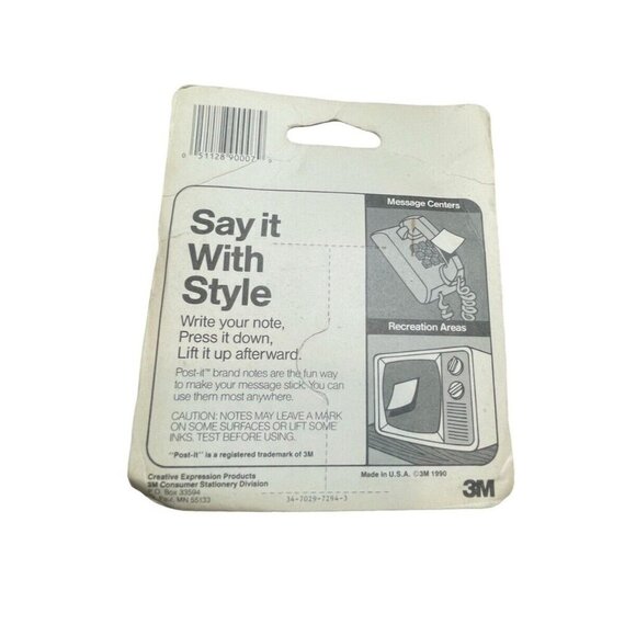 Vintage 1978 Garfield Post It Note Pad "FROM THE DESK OF ME" NIP - Picture 2 of 3